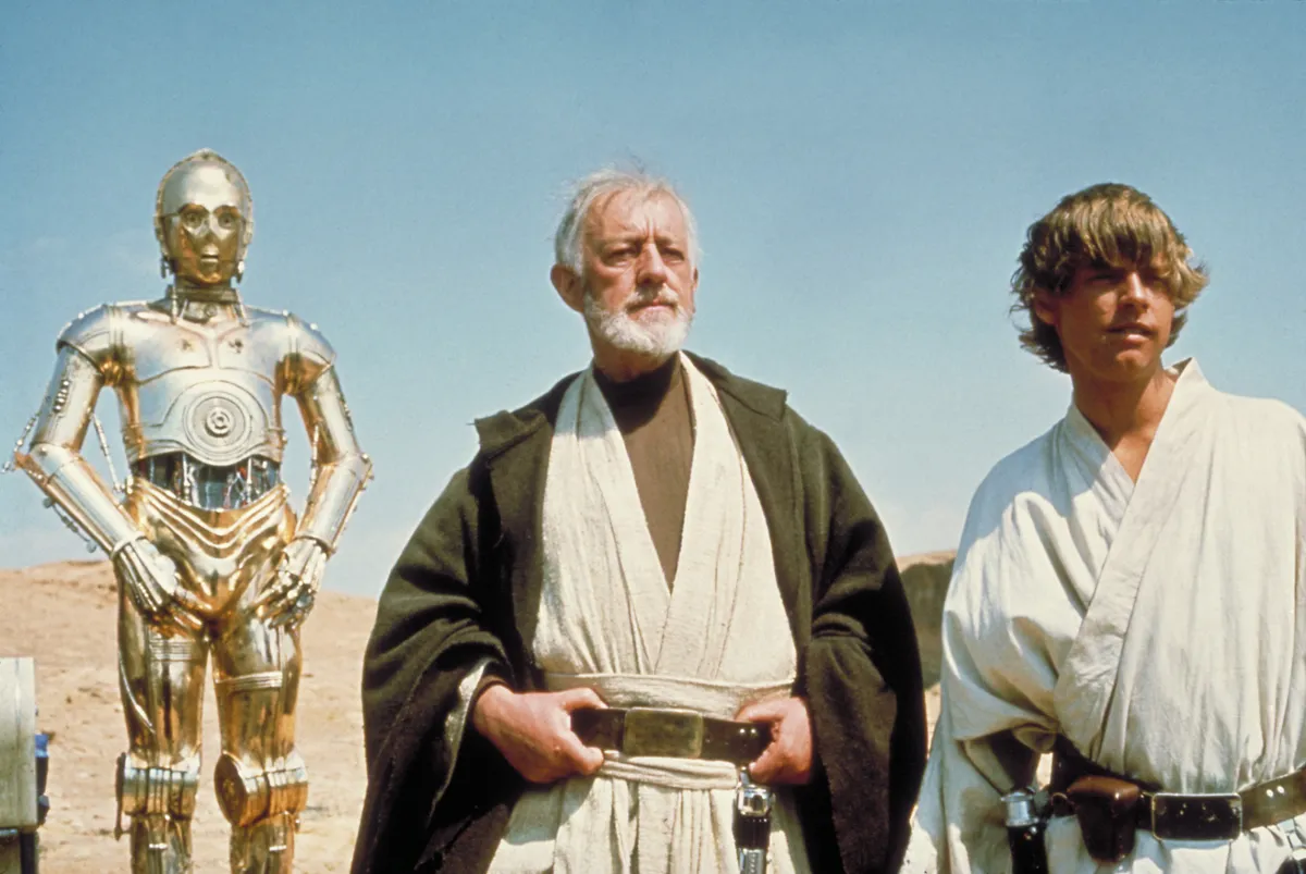 Star Wars — C-3PO, Obi-Wan, and Luke