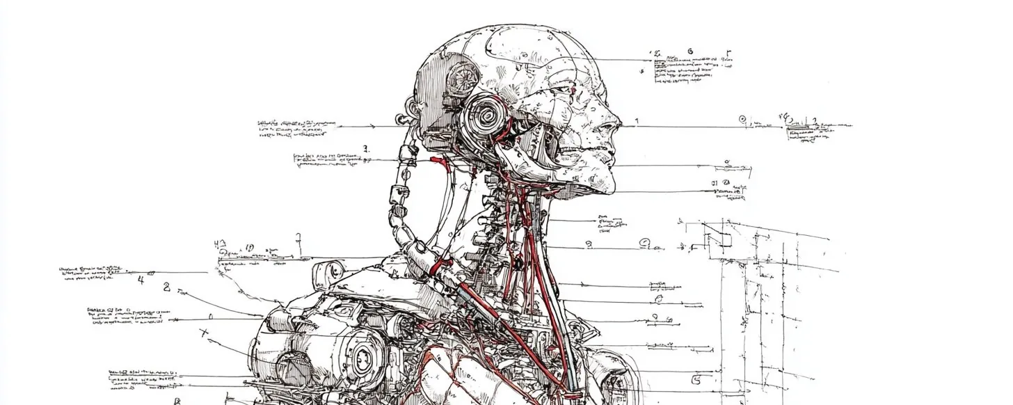 Cyborg Anatomy Sketch