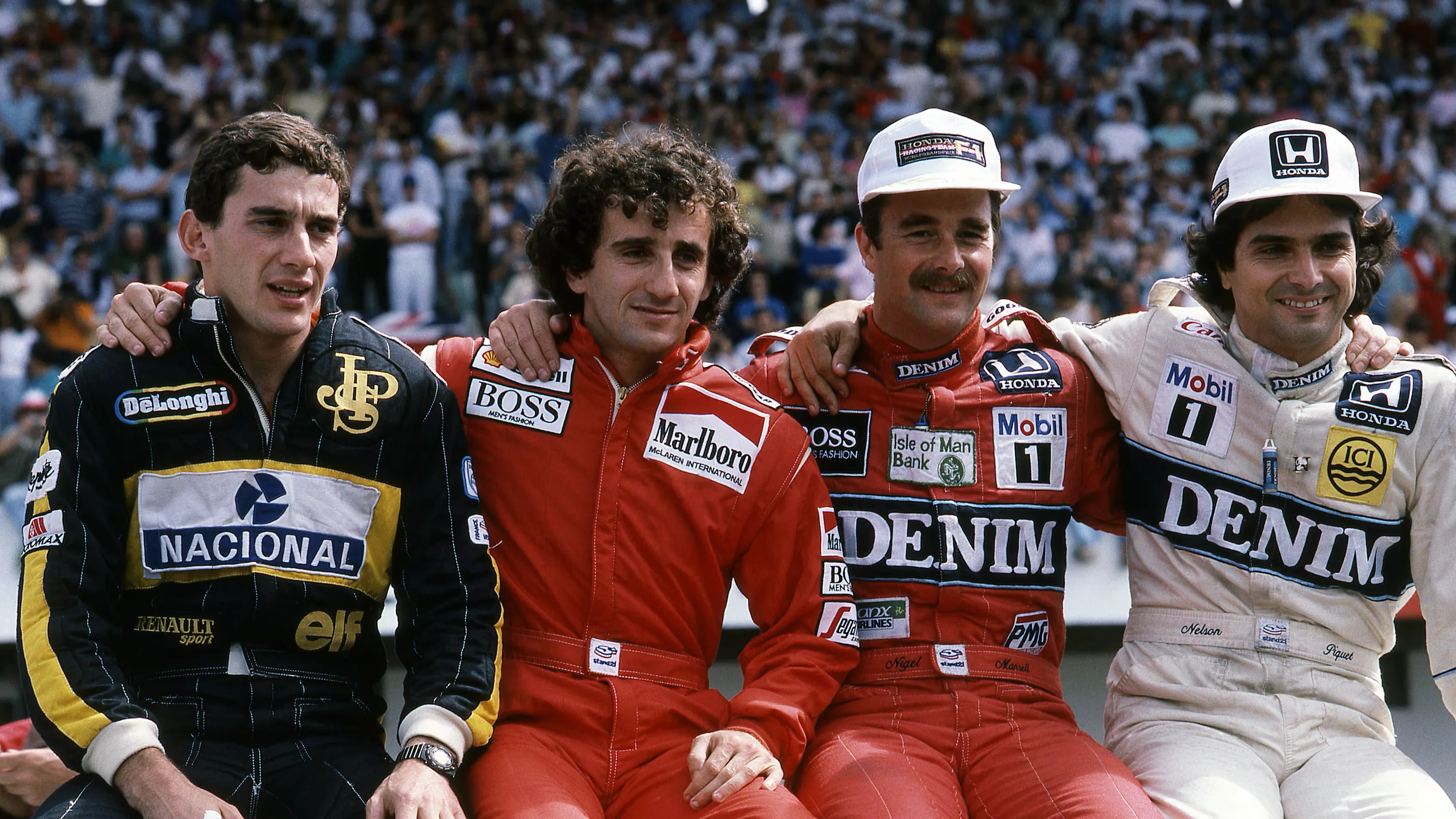 The Four Legends — Senna, Prost, Mansell, Piquet