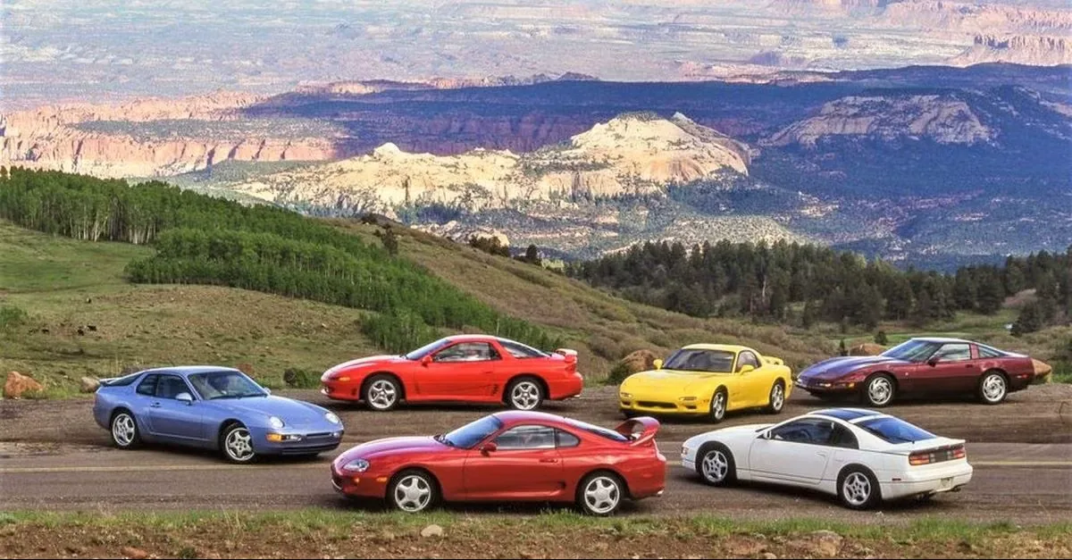 90s Sports Cars — Mountain Lineup