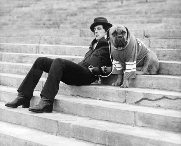 Rocky — Stallone and Butkus on the Steps